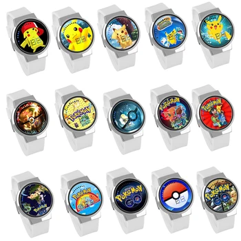 

The latest FOR POKEmon GO PLUS LED TOUCH WATCH high quality touch LED White strap