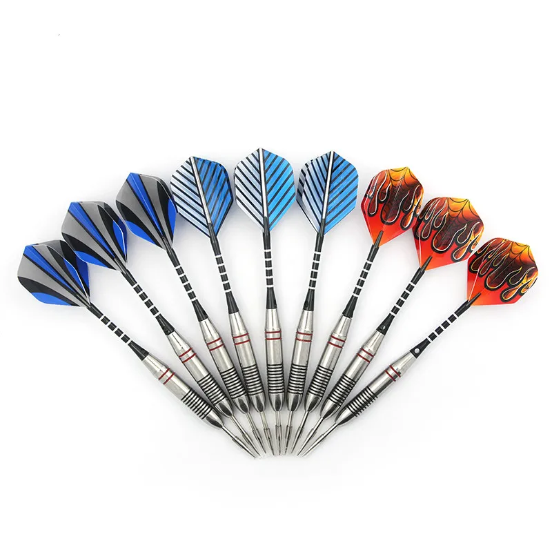 

New 3 Color 3 Pcs/Sets Darts Dart Aluminium 22g Flights Dart of High Steel Shafts Nice Quality With Tip Professional