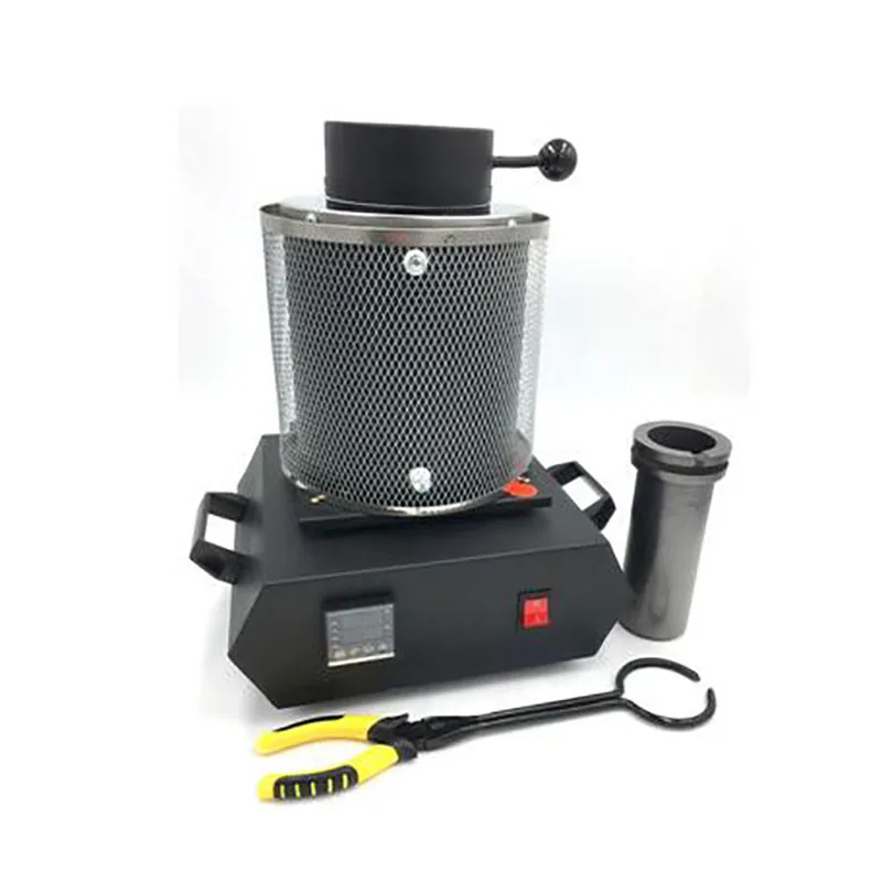 BananaB 3 Kg Schmelzofen – 1400W, 1150°C, Digitales PID, Graphittiegel, Für Gold, Silber, Kupfer & Aluminium