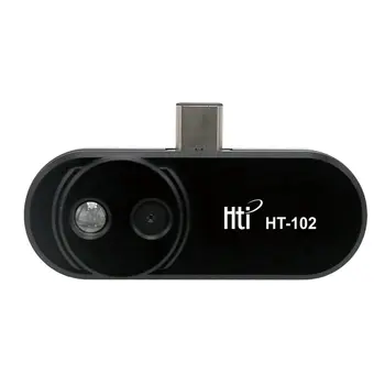 

HT-102 Thermometer Multifunction Meter Handheld Detection Mobile Phone Infrared Black High Thermal Imager for Android