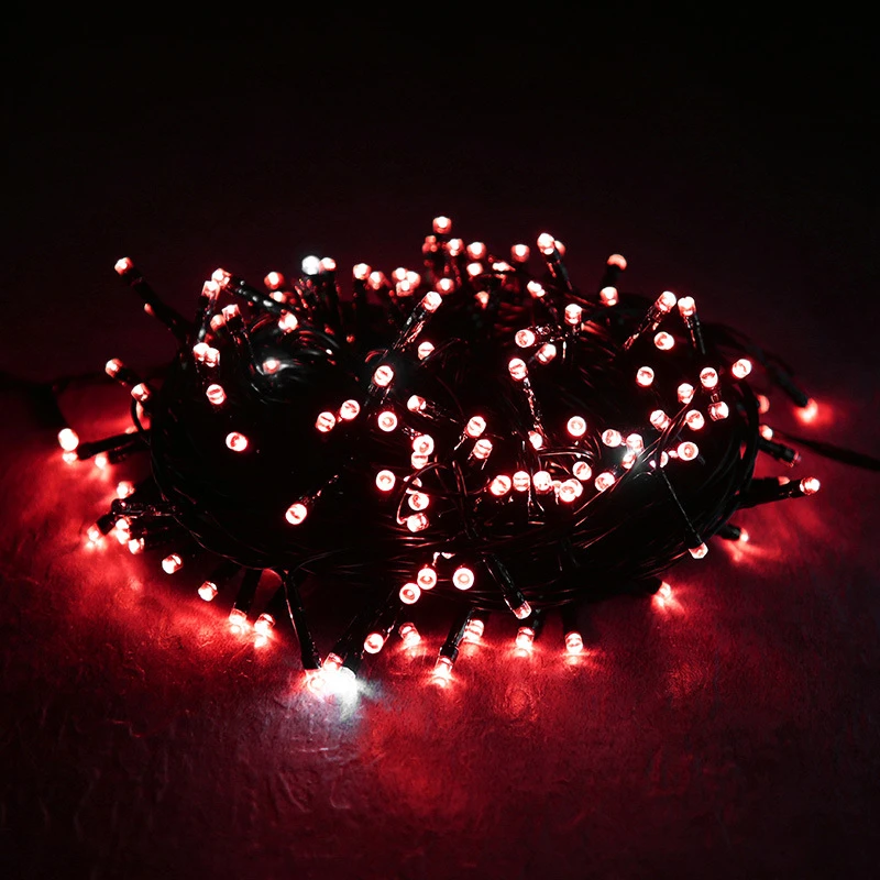 Coversage Рождественская елка 100 м светодиодная гирлянда Сказочный светильник черная цепочка для дома и сада вечерние украшения для улицы и праздника