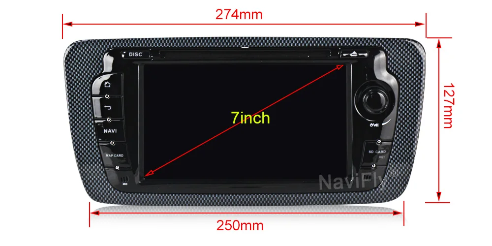 Flash Deal NaviFly 2 Din IPS Screen DSP Android 9.0 for Seat Ibiza MK4 6J SportCoupe Ecomotive Cupra Car dvd radio multimedia player GPS FM 12