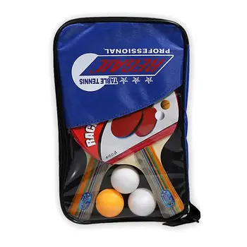 

2Pcs/set Ping pong racket set Table tennis rackets Universal table tennis racket double-sided racket with bag 3 balls