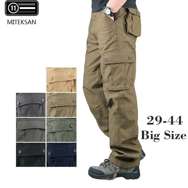 

MITEKSAN Hip Hop Cargo Pants 2020 Men's Jogger Casual Military Pocket Outdoor Streetwear Pantalones Hombre Sweatpants cool