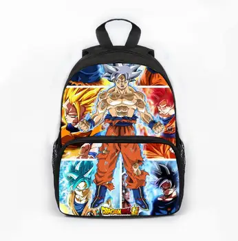 

13 inch Dragon Ball Z Super Saiyan Backpack Children Kids Backpack Super Saiyan Kindergarten Bag Children Cute School Backpack