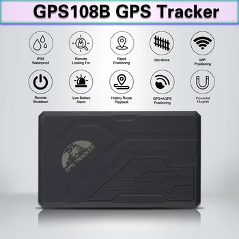 

SOS/ Geographic Fence Alarm And External Power Off Alarm System Strong Magnetic Automobile GPS Position Tracker GPS108B With