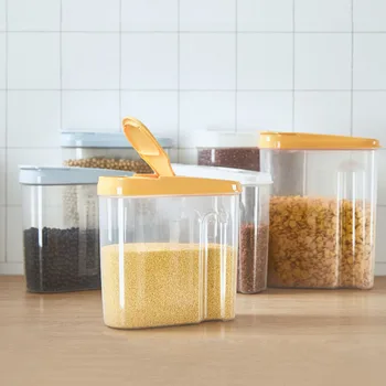 

Household Storage Containers kitchen Items Plastic Box Multigrain Cans Grain Storage Tanks Food Storage Boxes Sealed Cans