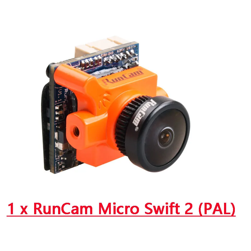 Runcam Micro Swift 2 FPV камера 600TVL 2,1 мм/2,3 мм FOV 160/145 градусов 1/3 ''CCD Встроенный OSD& Runcam TX200U скидка 20 - Цвет: 2.1mm PAL