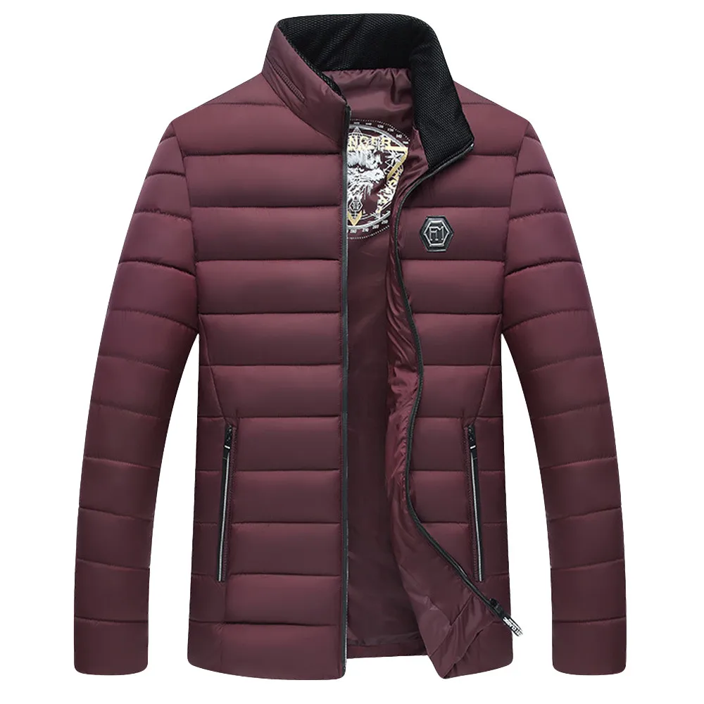 

JAYCOSIN Men's Coats 2019 New Winter Jackets Parka Men Autumn Winter Warm Outwear Mens Coats Casual Windbreaker Quilted Jackets