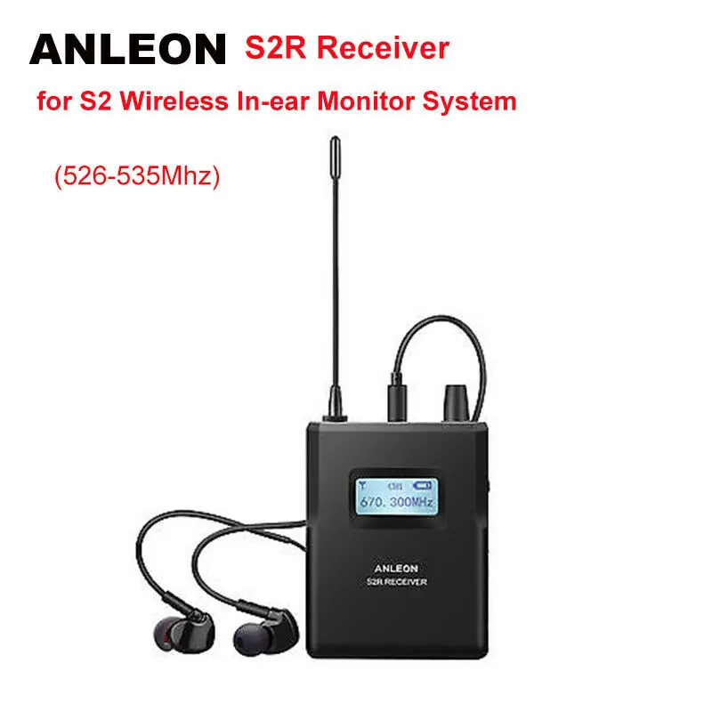 Для ANLEON S2R приемник для стерео-вкладыши беспроводная система мониторинга IEM UHF