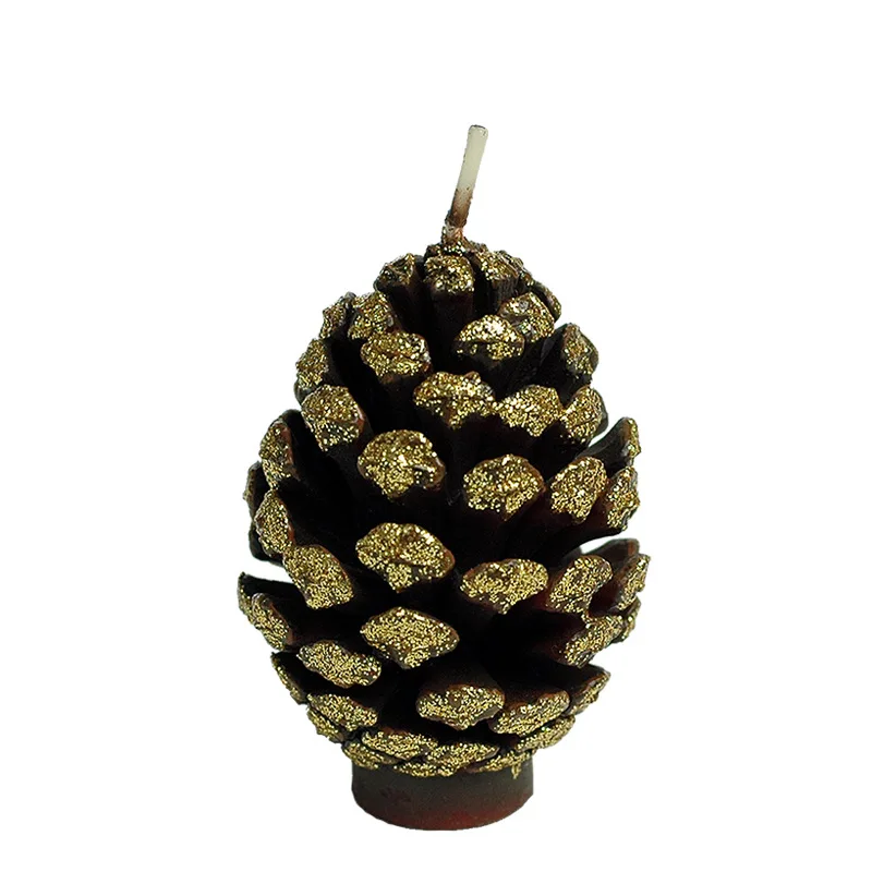 День рождения свечи рождественские творческие праздничные вечерние Pinecone торт