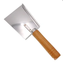 1 шт. прочная деревянная ручка улей Лопата коробка с пчелами Совок из нержавеющей стали мед скребок очиститель пчеловодство инструмент для очистки