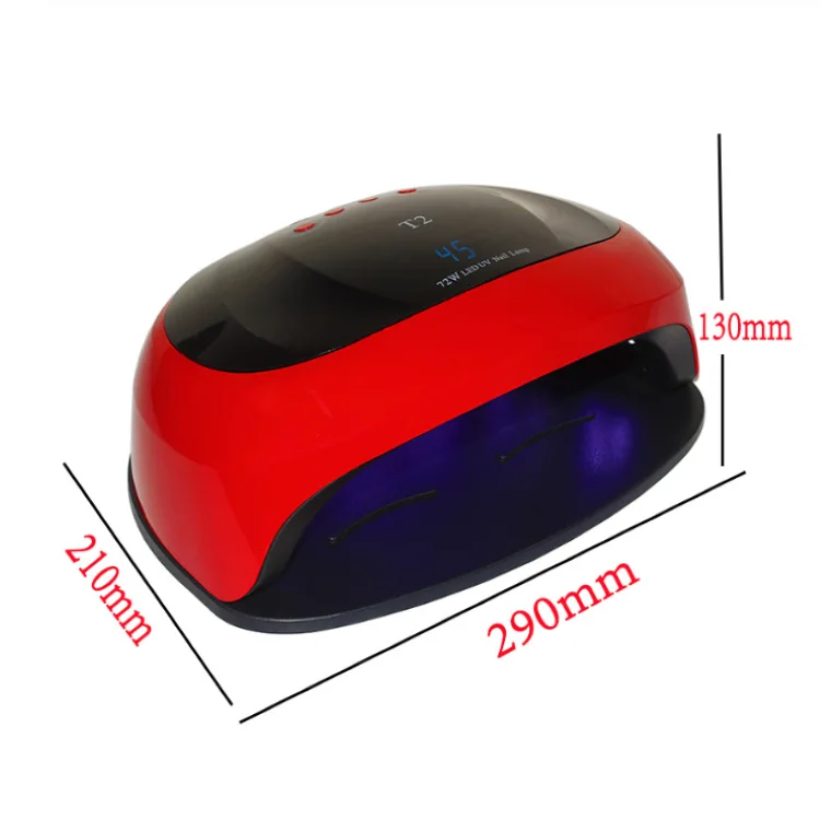 

72w Nail Dryer LED Light 36 LED Double Nail Lamps Curing UV Gel Nail Polish Smart Timer