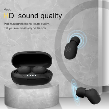 

VTJ 5.0 Earphones TWS Fingerprint Touch Bluetooth Earphones, HD Stereo Wireless Headphones,Noise Cancelling Gaming Headset 20m