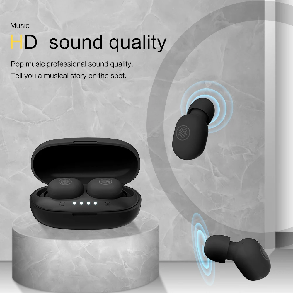 VTJ 5 0 наушники TWS сенсорные Bluetooth HD стерео беспроводные шумоподавление игровая