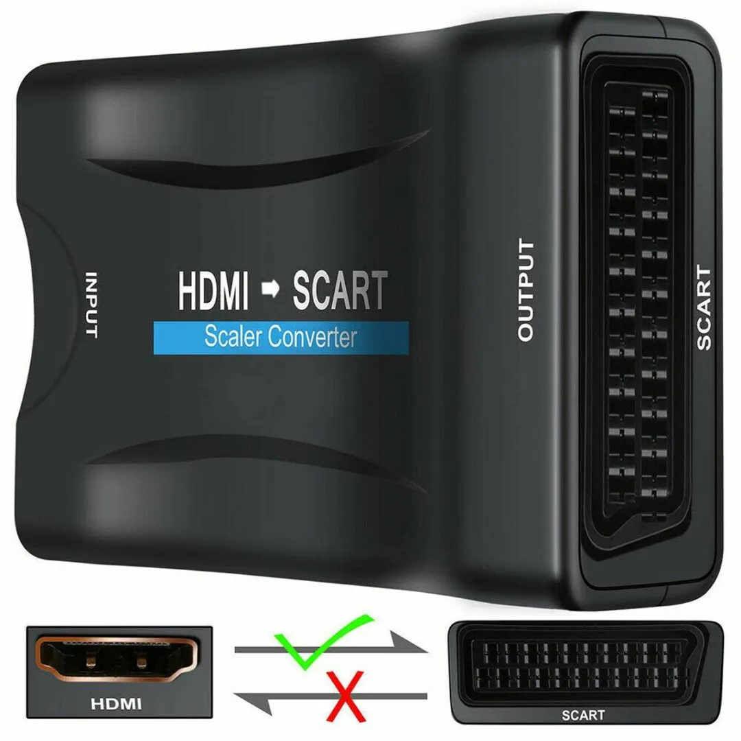 HD стерео адаптер конвертер HDMI видео аудио 1080P к Scart композитный для DVD PS3| |