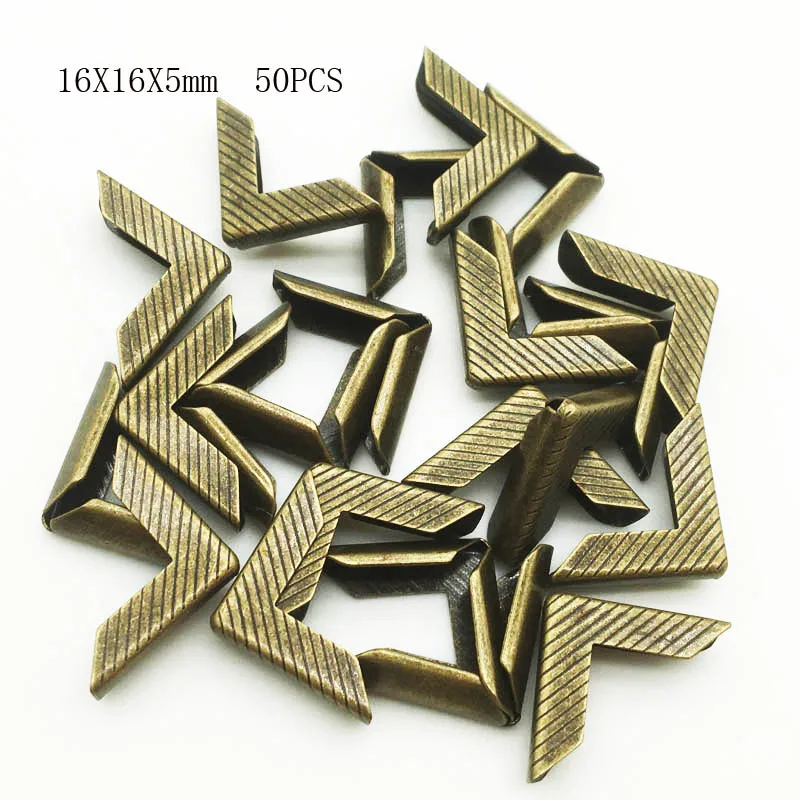 Mixed Styles Retro Metal Gold And Silver DIY Bronze Book Scrapbooking Album Menu Folder Protectors Corner For Photo Album WD0267 