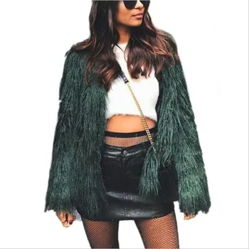 

Round Fashion Neck Winter Faux Fur Coat Short Female Artificial Fur Coat Teddy Bear Jacket Women Black Pink Fur Coat Overcoat