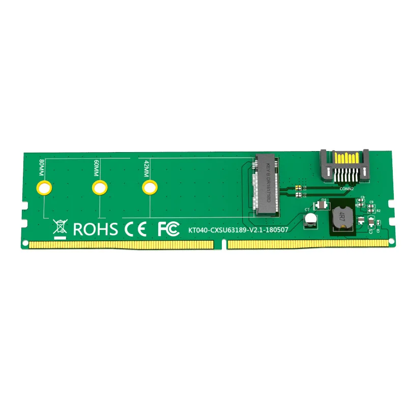 

FFYY-MAIWO KT040 Riser Card M.2 to SATA Solid State Drive Riser Card Computer Transfer Acceleration Card