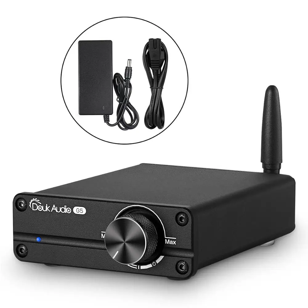 Black HiFi Version Douk аудио мини Bluetooth 5,0 100 Вт усилитель мощности HiFi Класс D стерео цифровой усилитель для Акустическая система ВЧ управление басами - Цвет: Black HiFi Version