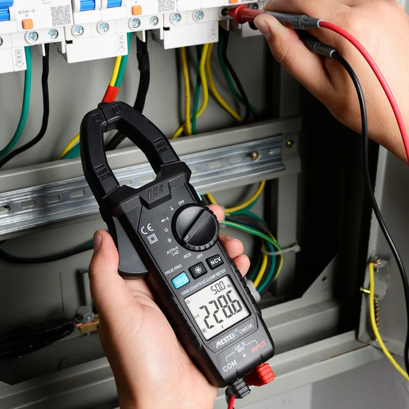 Цифровой токоизмеритель MESTEK вольтметр зажим с функцией True RMS автовыбором