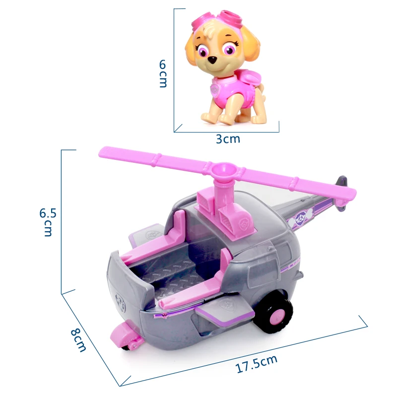 Подлинный Игрушечный Набор Paw Patrol игрушечный автомобиль Эверест Аполлон трекер Райдер Скай прокрутка фигурка аниме модель детские игрушки