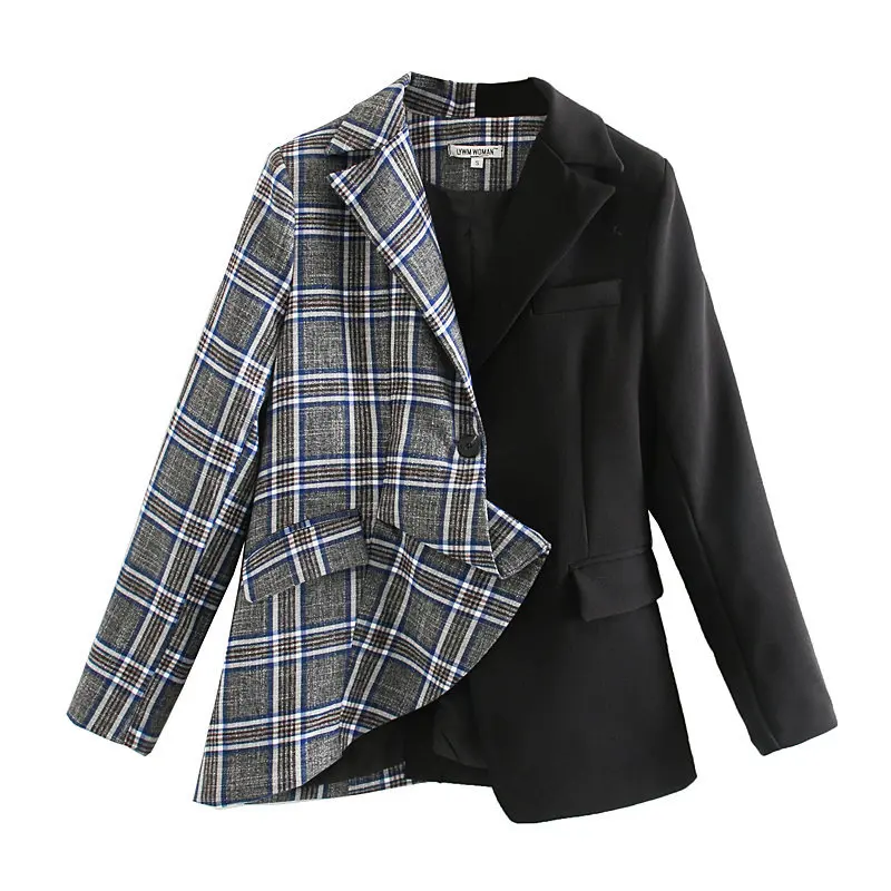 

Western Style 2020 Early Spring New Style WOMEN'S Dress Versatile England Pattern Suit Casual Suit A8ys6596