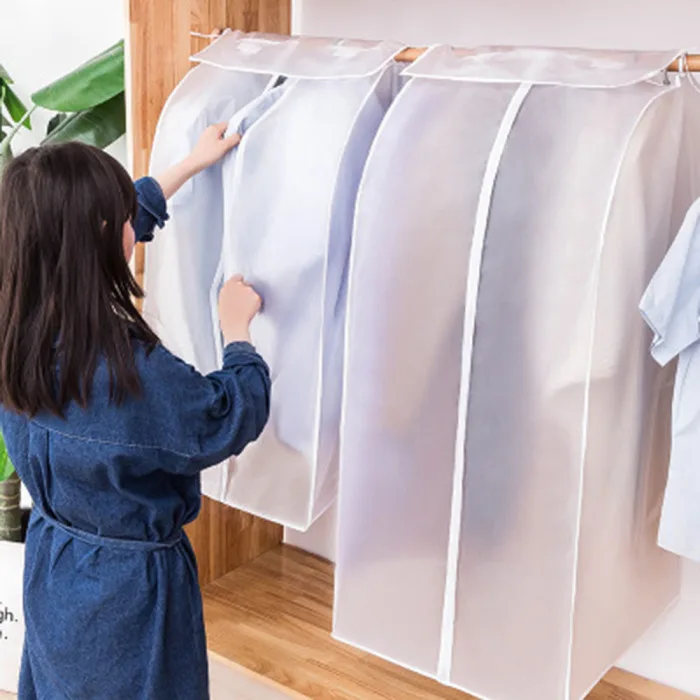 Одежда Пылезащитный чехол Нетканая подвесная вешалка для одежды сумка для хранения одежды с верхним костюм UD88