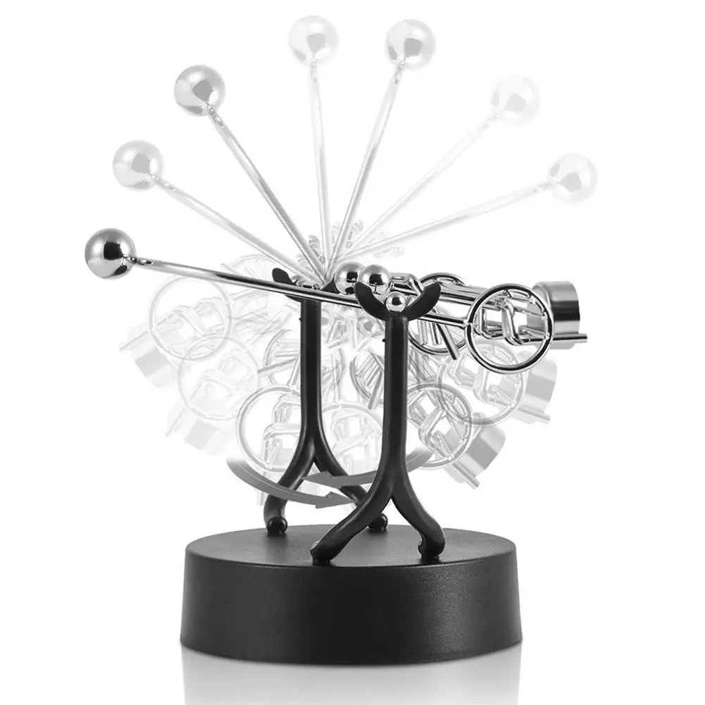 

Iron Plastic Figurines Swing Sculpture Perpetual Motion Balance Toy Miniatures Desk Room Home Decor Bathroom Accessories