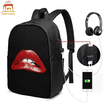 

Lipstick Backpack Lipstick Backpacks Print Travel Bag High quality Multi Function Teenage Trend Bags