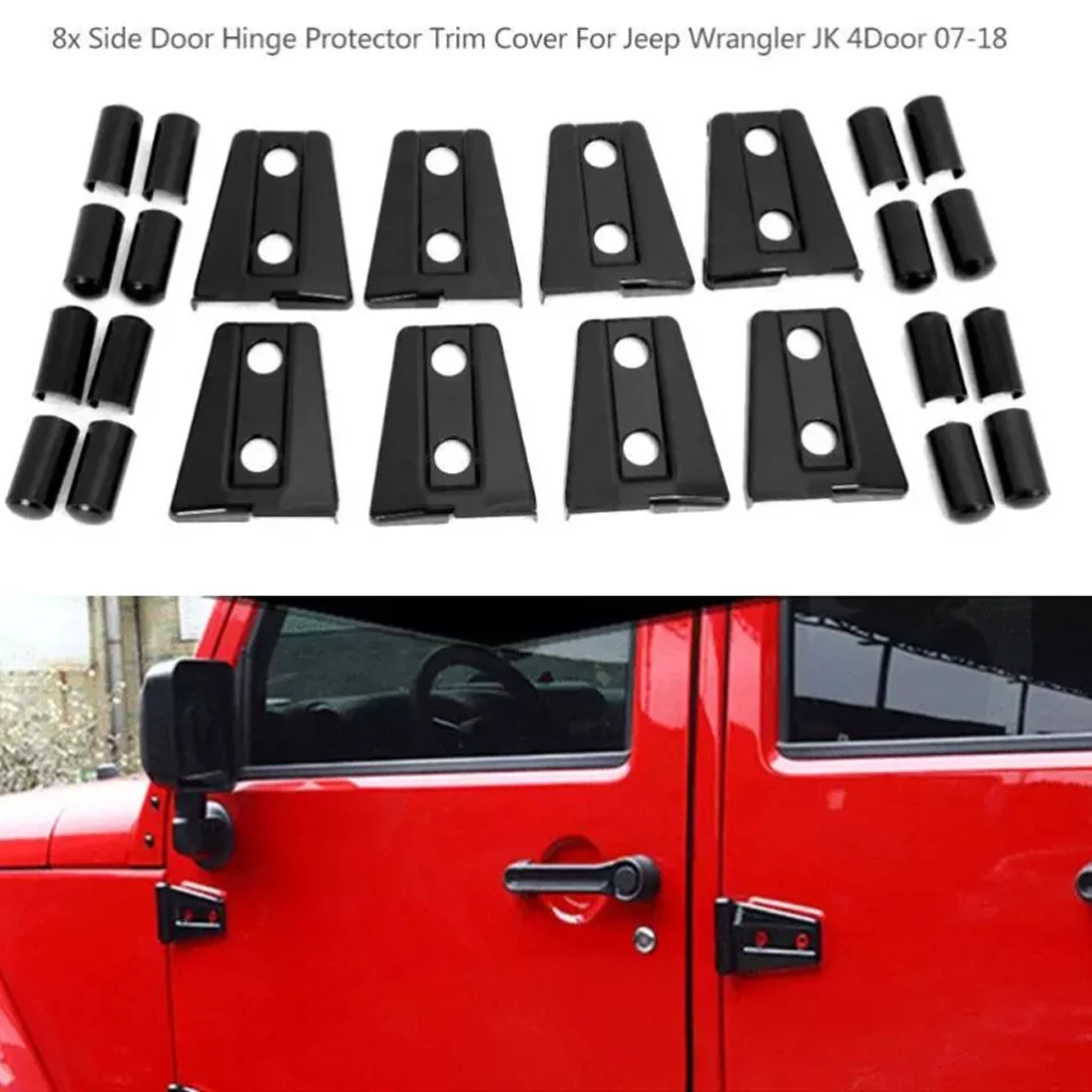 Car Door Hinge Cover Protector Trim Exterior Decoration For Jeep Wrangler Jk  - Styling Mouldings - AliExpress