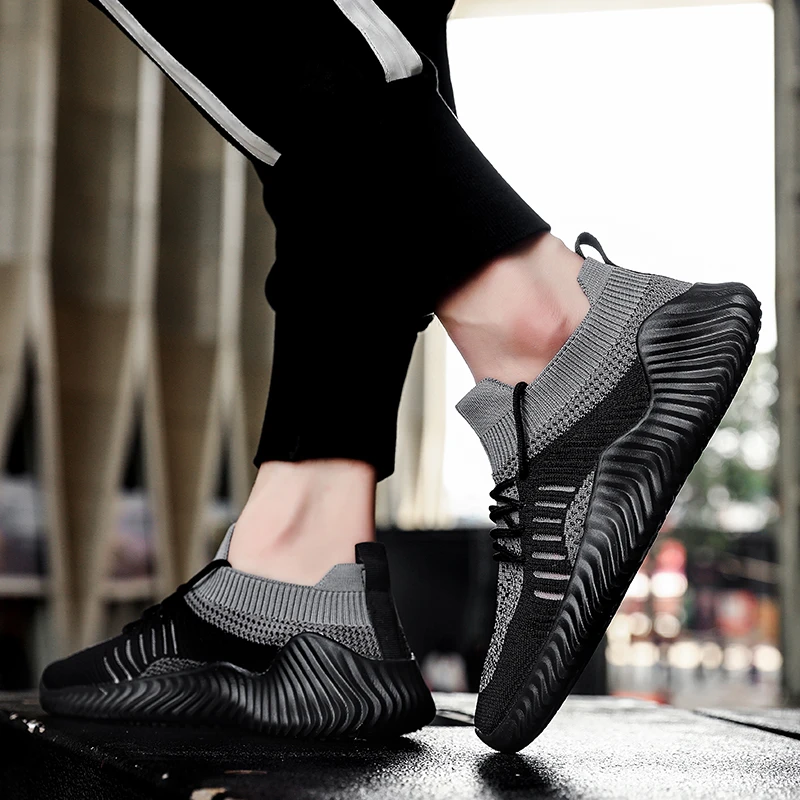 Comfortable Men Running Shoes Shock Absorption Cushion Air Breathable Max Lightweight Footwear Outdoor Sports Sneakers
