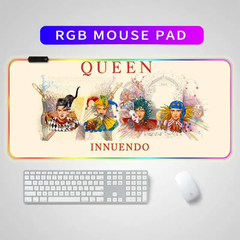 

Maiya high quality Queen Freddie Mercury office mouse gaming mouse soft mouse pad best-selling wholesale RGB gaming pad mouse