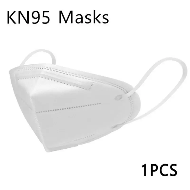 

1/2/5PCS kn95 Dust mask Anti Pollution PM2.5 mouth mask washable reusable masks Non-woven unisex mouth mask for Travel, flu