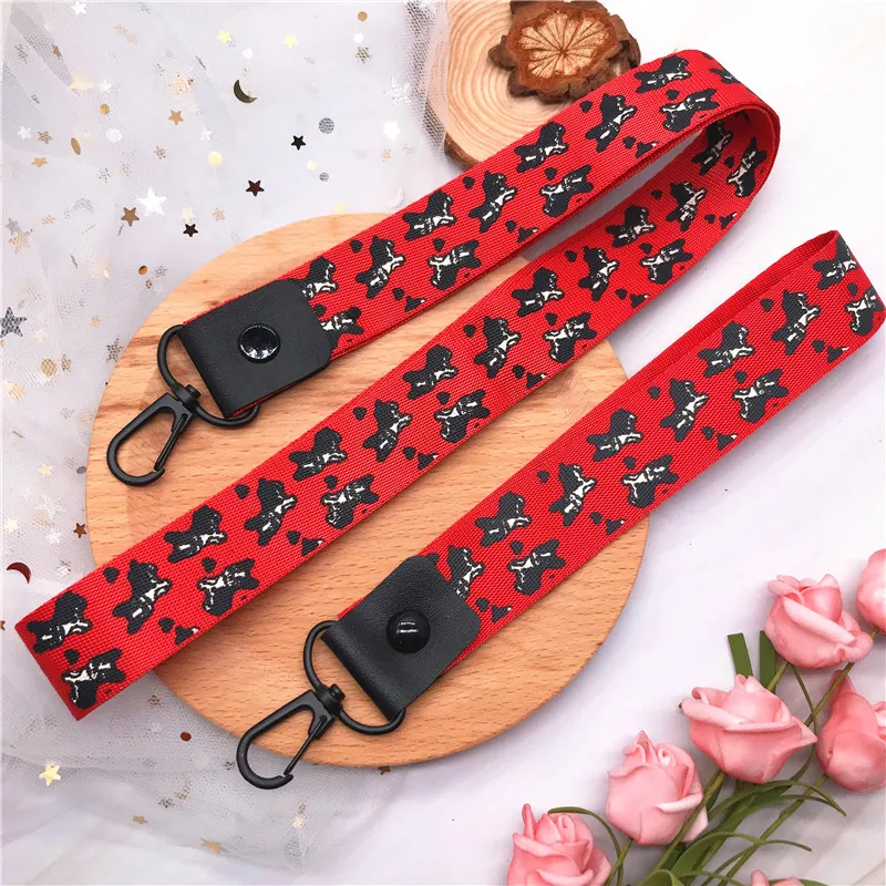Новый ремешок на шею с рисунком собаки из мультфильма для ключей бейджа