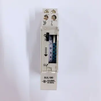 

SUL180 DIN Rail Time Switch Mechanical Timer Switch 24 Hours Programmable Timer 16A Time Switch