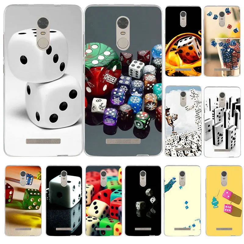 Soft TPU Phone Case for Xiaomi Mi Note 2 3 4 4C 4i 5 5S 5X 6 6X 8 9 SE A1 A2 Plus Lite Pro Bag Hot Games Dice Pattern |