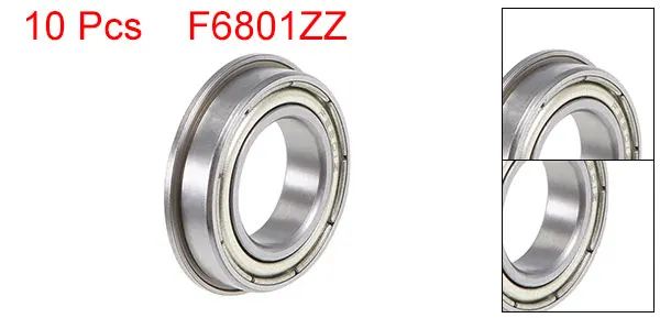 Фланцевый шарикоподшипник uxcell F6900 F6800 F6700 герметичные/экранированные хромированные стальные подшипники 12x26x6 мм 15x24x5 мм 10x19x5 мм 12x18x4 мм