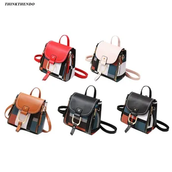 

Women Fashion Leather Backpack School Shoulder Bag Rucksack Casual College Daypack for Teenager Girls