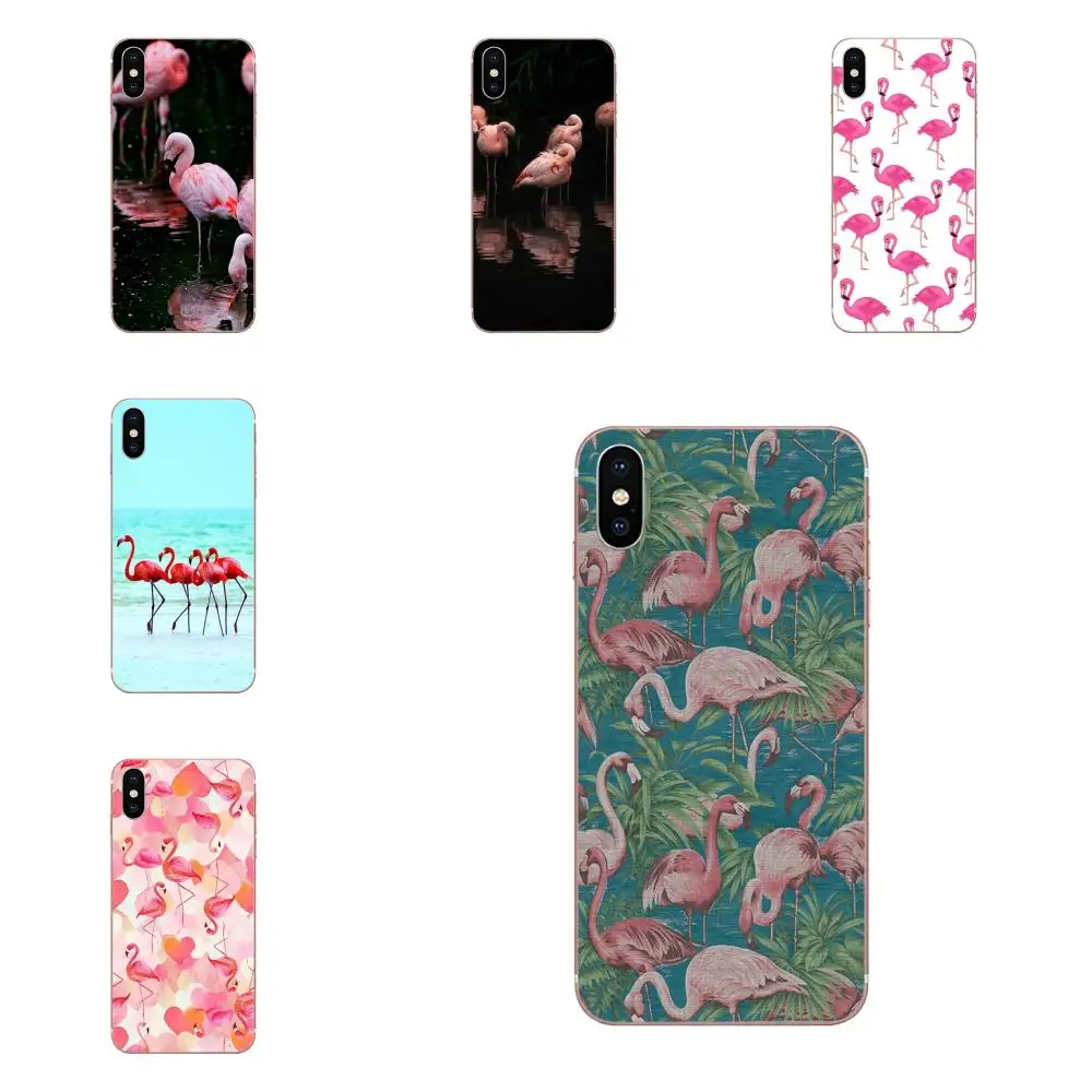 Pink Cute Bird Flamingo Painted For Samsung Galaxy Note 8 9 10 Pro S4 S5 S6 S7 S8 S9 S10 S11 S11E S20 Edge Plus Ultra | Мобильные