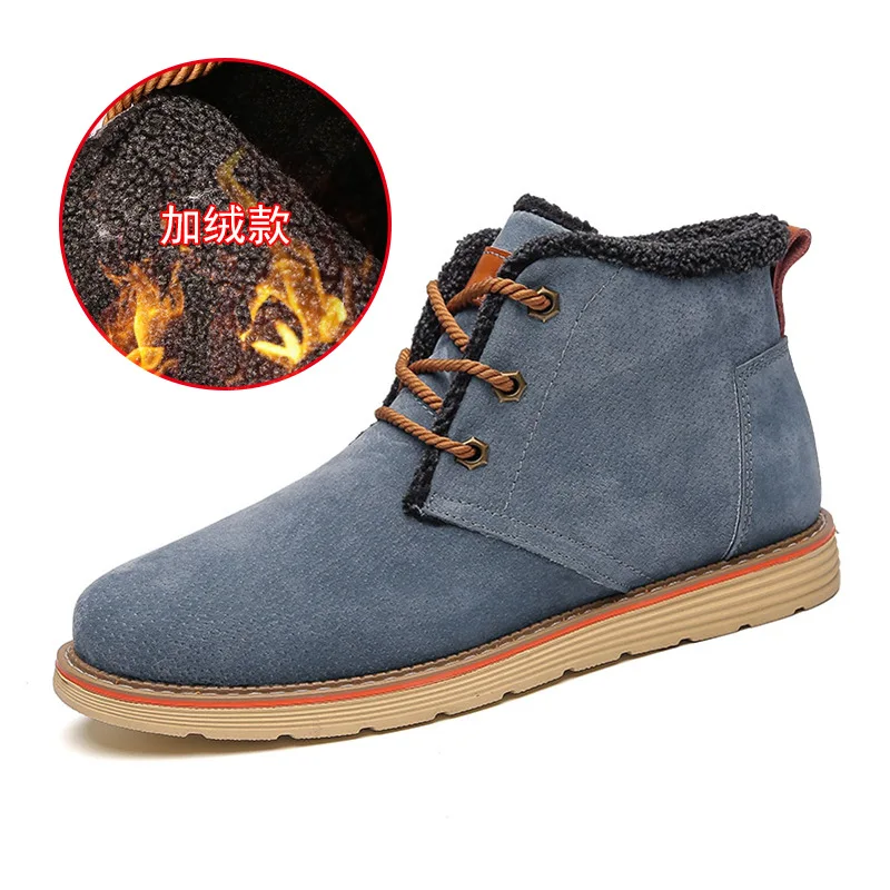

2019 Autumn And Winter New Style ya zu Men's Boot Casual Leather Boot Men's England Genuine Leather Ankle Boots Large Size Shoes