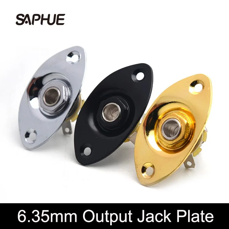 Jack-Plate Socket-Jack Pickup Electric-Guitar Output for LP Oval