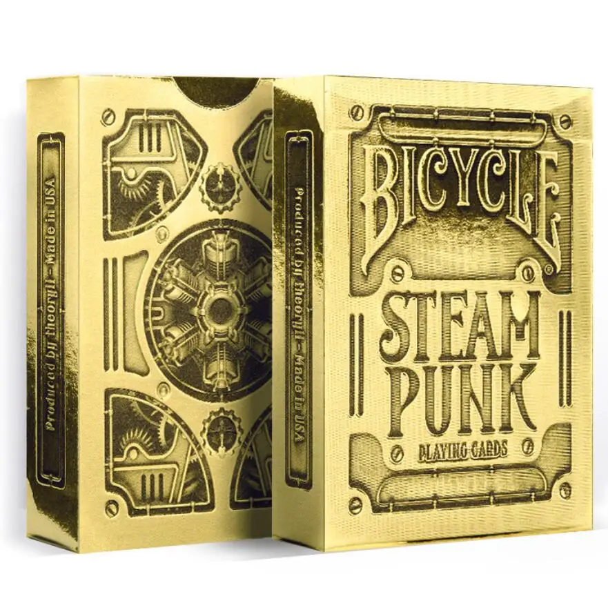 Bicycle Gold Steampunk Playing Cards Deck Magic Regular poker Standard Decks Trick | Спорт и развлечения