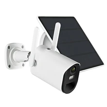 Caméra Sans Fil extérieure Wifi Caméra Solaire HD 1080P Détection De Mouvement 2 Voies Audio Vision Nocturne