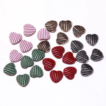 

Heart Rivets Zinc Alloy Rivet Flat Back Crystals Painted Metal Studs Spikes For Clothes 100Pcs Iron On Rhinestone Crafts SINUAN