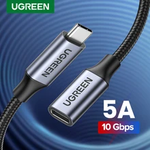Ugreen USB C Verlängerung Kabel Typ C Extender Cord USB-C Thunderbolt 3 für Xiaomi Nintendo Schalter USB 3,1 USB Verlängerung kabel