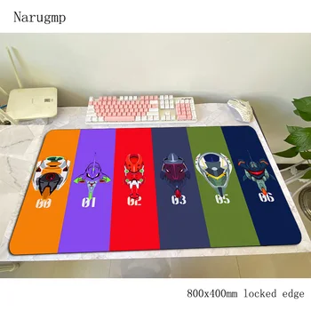 

evangelion mouse pad 800x400x4mm mats HD print Computer mouse mat gaming accessories High quality mousepad keyboard games gamer