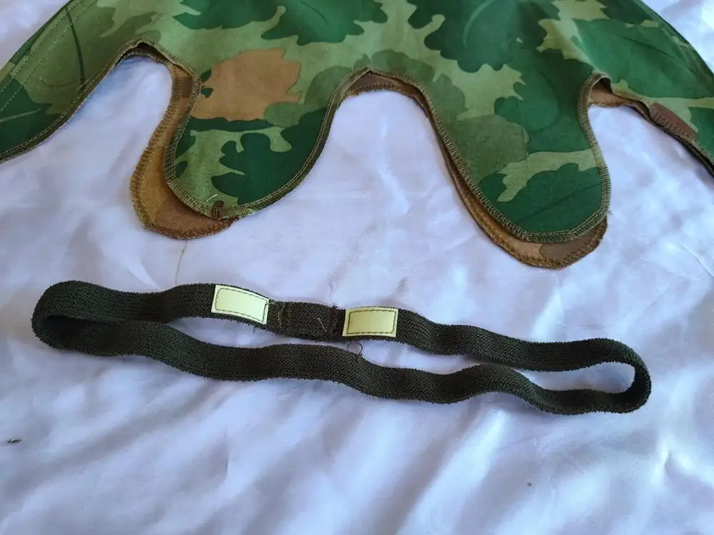 VIETNAM WAR TACTICAL US MITCHELL REVERSIBLE HELMET COVER + CAT EYES STRAP armyshop2008 Military Helmet Netting