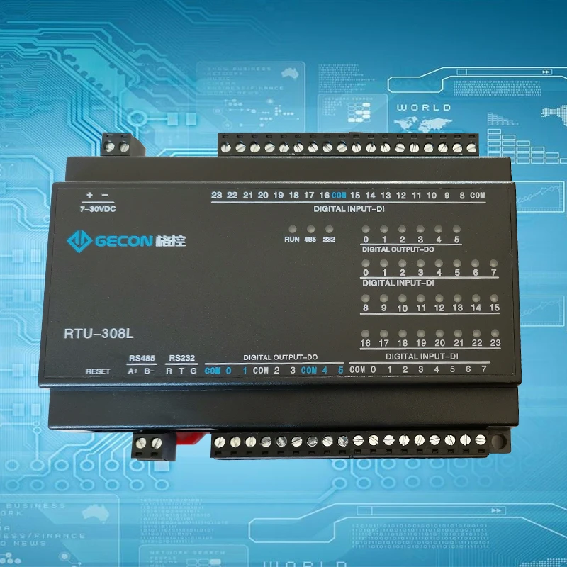 24di 6-канальный контроллер сбора данных Modbus RTU Protocol RS485 232 значение для переключения