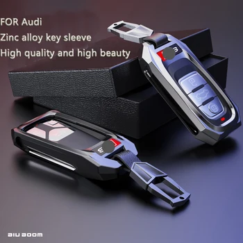

Remote Smart Key Shell Case For AUDI A3/A4/A6L Q5 / Q7 / S3 / RS8 Zinc Alloy Protection Key Shell Accessories Smart Cover Case